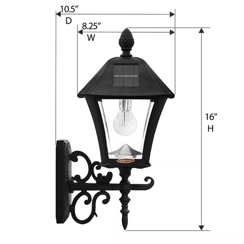 GAMA SONIC Baytown Bulb Solar LED Lamp - Wall/Pier/3" Fitter Mounts - Picture 17 of 23