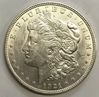 1921  **UNCIRCULATED** MORGAN DOLLAR FROM A FRESH OLD ESTATE  #742