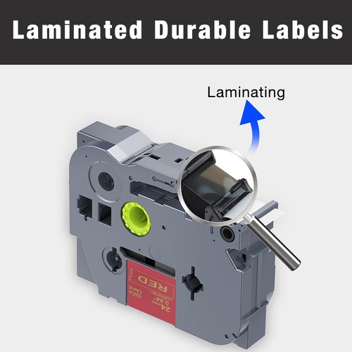 5 Pack Laminated Label Tape Compatible for Brother P-Touch Printer TZ TZe 6-36mm - Picture 585 of 786