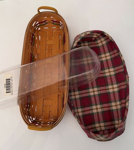 Longaberger Basket 2000 Century Celebration Plaid &Liner Harvest Blessings Exc! - Picture 2 of 8
