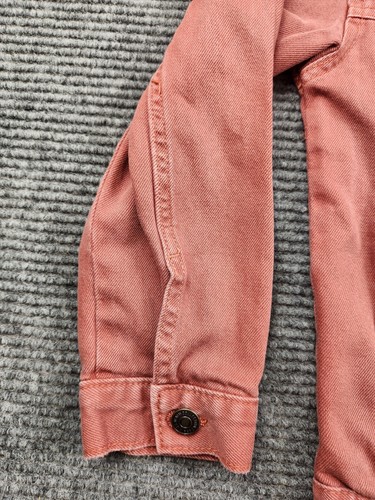 ZARA Kids Brick Red DENIM Jacket Pockets Cotton Size 9Y  Denim Department  - Picture 3 of 10