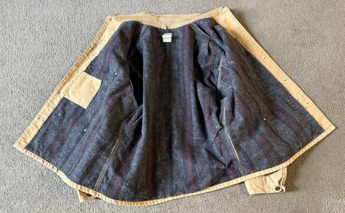 Manteau de corvée homme vintage Carhartt marron doublé couverture Detroit - Taille 2XL - Photo 3/6