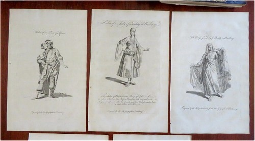 Nordafrika Herren- & Damenmode Ägypten Marokko Feb 1759 Lot x 5 Drucke - Bild 3 von 8