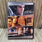 American Psycho /Way Of The Gun/ Requiem For A Dream (Dvd,2008, 3-Disc Set) Used
