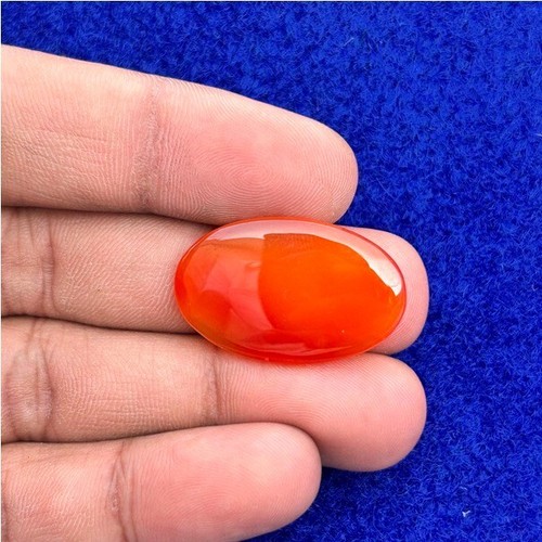 Carnelian Stone Natural Orange Carnelian Cabochon Loose Gemstone 17 Cts. ME-9232 - Picture 2 of 3