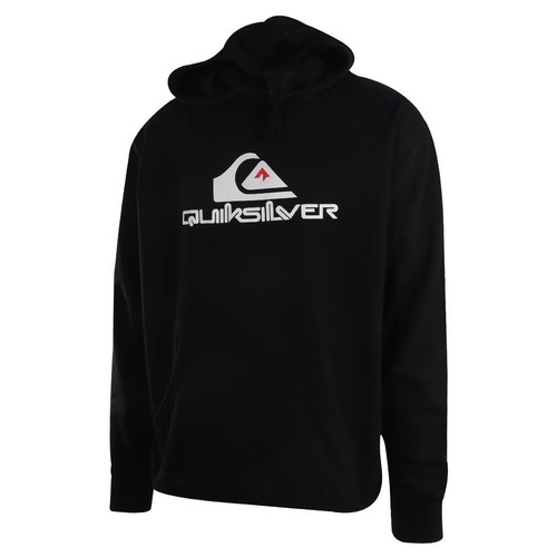Sudadera con capucha para hombre Quiksilver negra blanca roja logotipo (S19) - Imagen 2 de 7