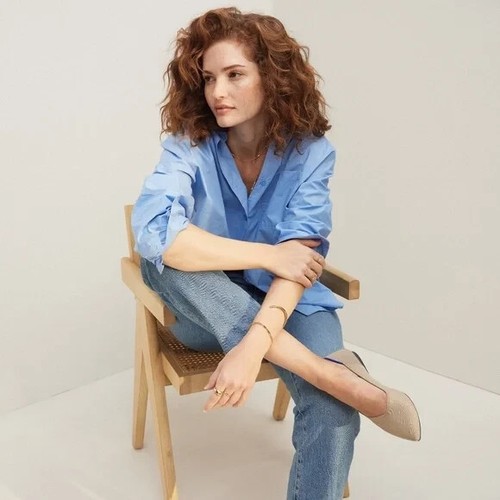 NEW ROTHYS The Point II in Khaki CASUAL SHOES FLATS GREY GRAY BEIGE SIZE 11.5 - Bild 2 von 6