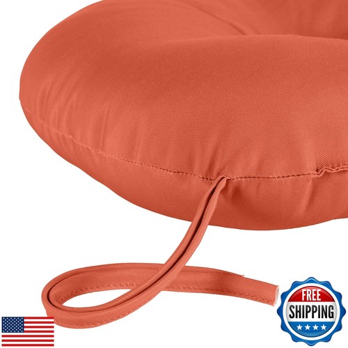Greendale Home Fashions 15-inch Outdoor Round Bistro Seat Cushion, Set of 2, - Picture 3 of 5