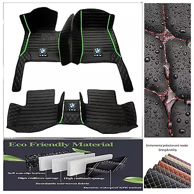 Custom For BMW All Model Car Floor Mats Carpets Waterproof Cargo Liners Handmade - Imagen 12 de 42
