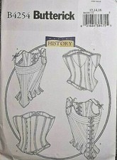 MISSES' HISTORICAL CORSETS - BUTTERICK HISTORY Pattern 4254 - Sz 12/14/16