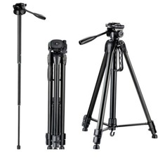 DIGIPOD TR-672MP Deluxe Lightweight Traveler 2-in-1 Digital Camera Tripod