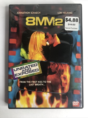 8MM 2 -  Johnathon Schaech Unrated Version Lori Heuring on DVD 2005 OOP - Bild 1 von 3