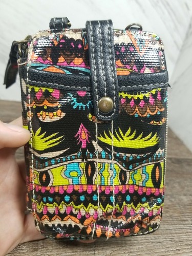 Sakroots Smartphone Wristlet / Crossbody Pocket Elephant Boho NWOT India Inspire - Bild 4 von 9