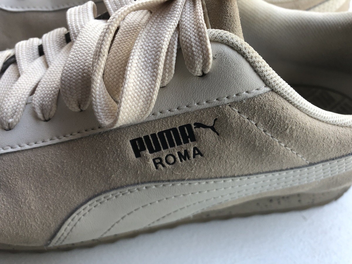 Puma Roma White Suede Gray Lace Up Comfort Casual Sneakers Men Sz 39EU/7M US Amazon.com | PUMA Mens Roma 24 Standard Lace Up Sneakers  main image 3
