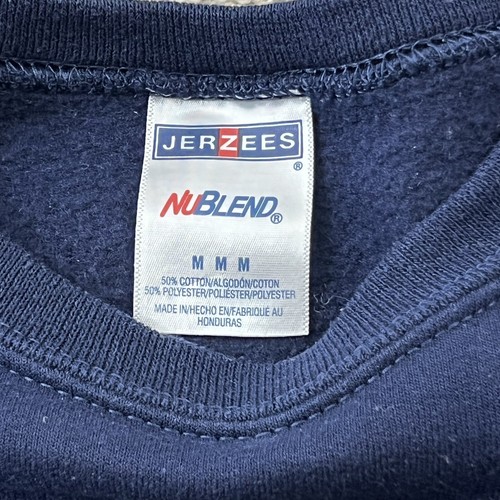 Vintage 90s Streetwear Sweater Mens Medium Blue Crewneck Comfort Classiccore - Picture 3 of 9