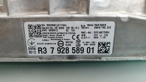 Original BMW Harman Becker Verstärker Modul RAM Basis TMC ECE 7928589 - Picture 5 of 5