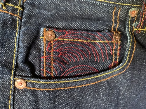Red Monkey Co RMC Martin Ksohoh Short Jeans Sz. 36 Lot 1001 | VERY GOOD - Picture 3 of 9