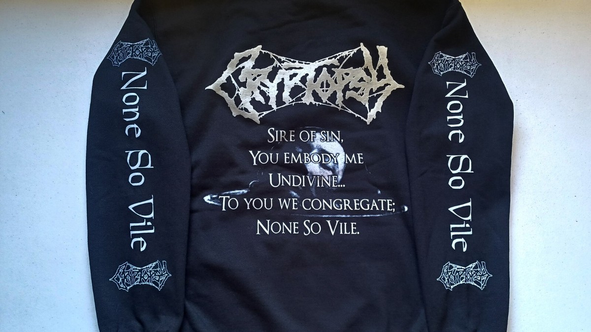 CRYPTOPSY NONE SO VILE パーカー サイズS クリプトプシー Cryptopsy none vile hoodie death metal gorguts cynic