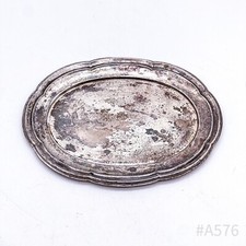 Vintage WMF Plateau Plat de Service en Métal, Plaqué Argent 13 X 16,5 CM