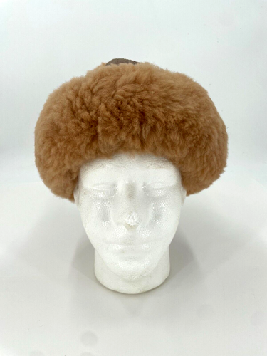 Women's Beanie Suede Winter Hat Brown Solid Soft Warm One Size - Bild 7 von 9