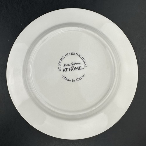 Crate & Barrel Green Christmas Tree Dessert Plates (8) Trish Richman Mint Cond. - Picture 14 of 19