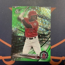 2022 Bowman Platinum D’Shawn Knowles #TOP-96 Emerald Ice Foilboard Parallel /299