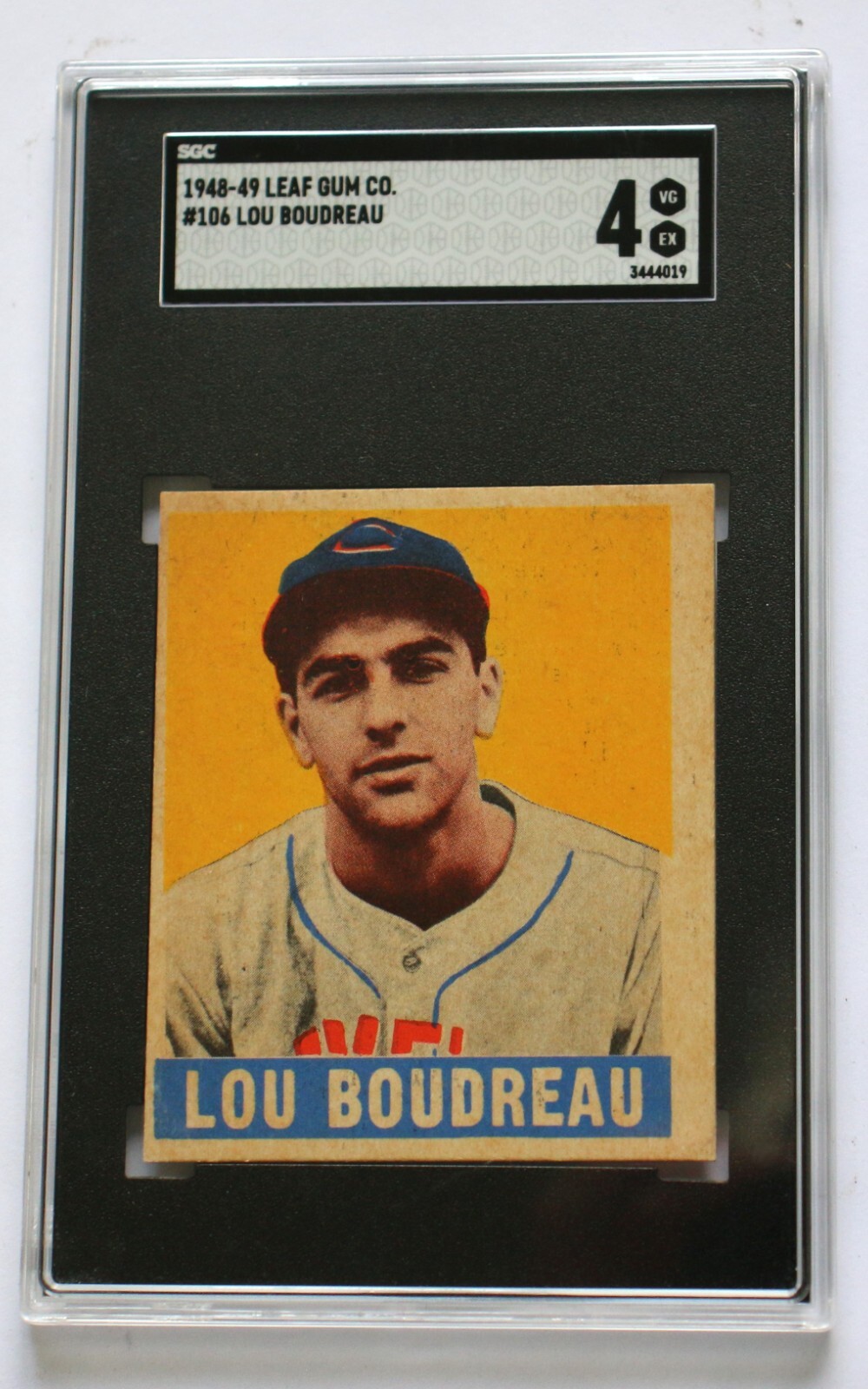 1948 leaf # 106 lou boudreau sgc 4 vg-ex