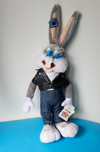 Juguete de peluche Bugs Bunny Bloomingdale’s Applause con etiquetas piernas posables 1994