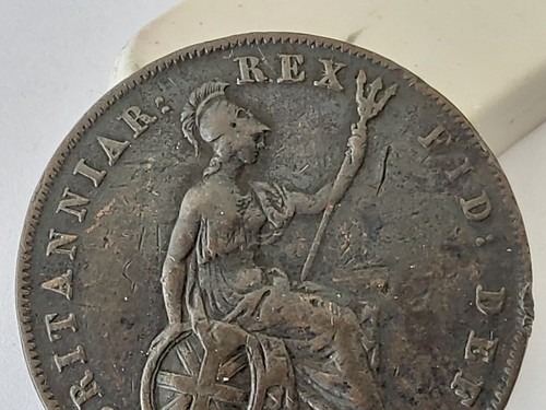 Great Britain, George 1V , 1826 Half Penny Coin, good grade , refy98 - Picture 5 of 8