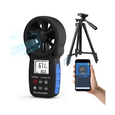 HoldPeak Handheld Anemometer Bluetooth with Tripod, Digital Wind Speed Gauge ...