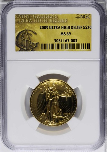 2009 Ultra High Relief - NGC MS69 - PRISTINE GEM WITH REFLECTIVE SURFACES! - Picture 3 of 4