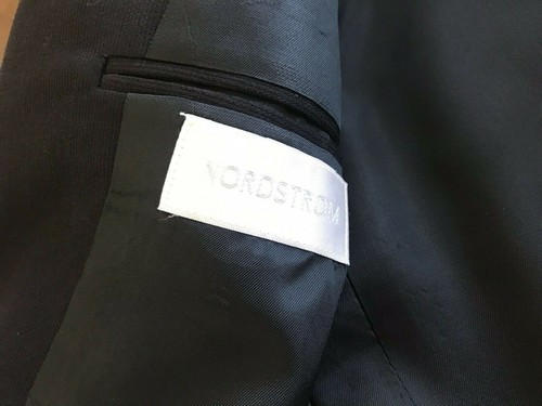 NORDSTROM Boys Navy Blazer Sport Coat Size 14 regular EUC School Uniform - Picture 3 of 3