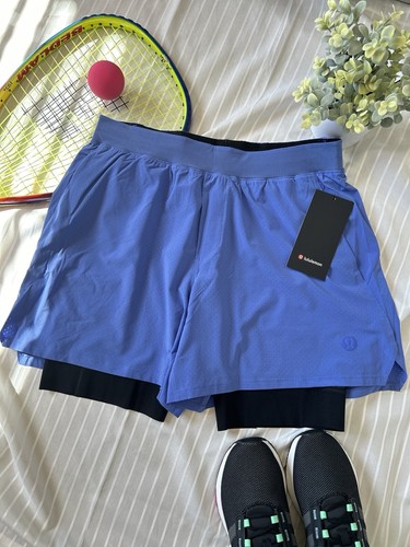 NWT$98 Men's Lululemon Vented Tennis Short - WLIN - Size L