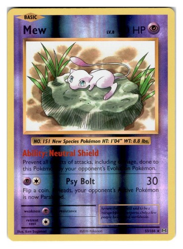XY - Evolutions #53/108 Mew Reverse Holo