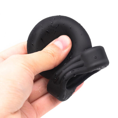 Electric Penis Extender Stretcher Sleeve E-stim Pulse Penis Enhancer Enlarger AU - Picture 4 of 14