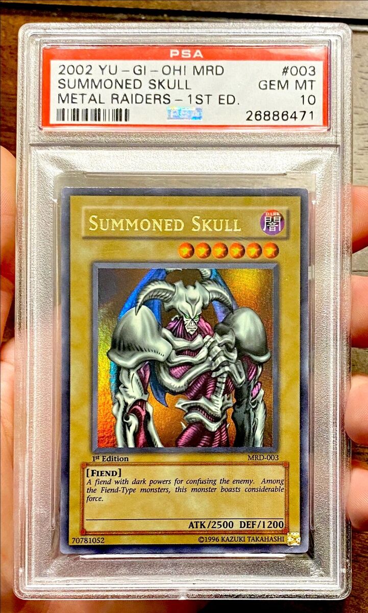 2002 Yugioh Metal Raiders SUMMONED SKULL 1st Edition MRD-003 2002 Yugioh Metal Raiders SUMMONED SKULL 1st Edition MRD-003