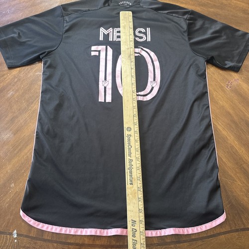 Adidas Men's Inter Miami CF Lionel Messi Black 2023 Away Jersey Large - Picture 6 of 9
