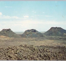 Craters of the Moon National Monument ID Spatter Cones Vintage Postcard Unposted