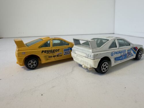 2x Burago Peugeot 405 Safari Rally Car Vintage Diecast Scale 1:43 - Picture 14 of 20