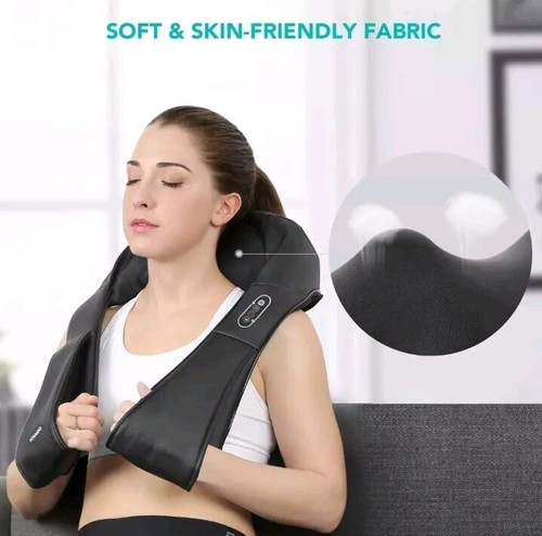 AllJoy 3D rotierendes Shiatsu Nacken- und Schultermassagegerät, Wärme, mehrere Geschwindigkeiten - Bild 10 von 12