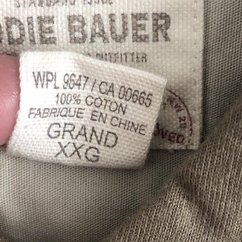 VTG Eddie Bauer Shirt Mens 2XLT Clay 1/4 Button Vented S/S Pockets Outdoor NWT - Picture 12 of 18