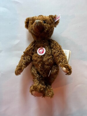 STEIFF  ''CLASSIC TEDDY BEAR  EAN 038938 BROWN MOHAIR 28 cm FULLY JOINTED
