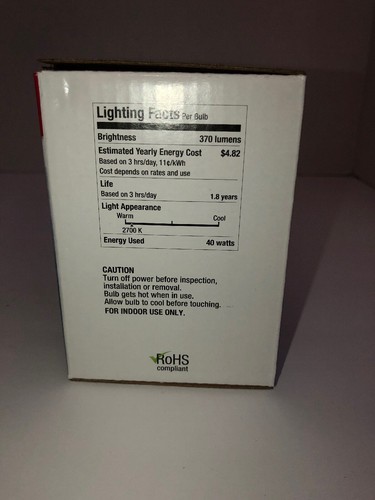 1 Ea Sunbeam G25 Soft White Globe Bulb 40-Watt 370 Lumens 130 Volt-Medium Base - Bild 11 von 12