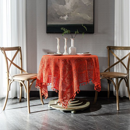 Cotton Crochet Lace Hollow Tablecloth Wedding Party Table Cloth Dining Cover Tea - Picture 24 of 32