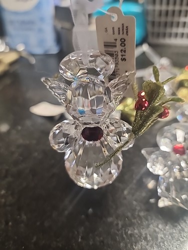 11 Kissing Krystals ANGEL Mistletoe Christmas Ornament by Ganz & Other - Picture 3 of 5