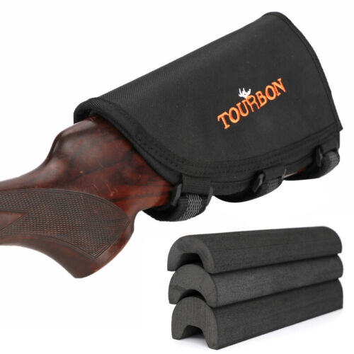 TOURBON Rifle Cheek Rest Ammo Pouch Buttstock Cover w/3 EVA Comb Riser Pad in US - Picture 3 of 24