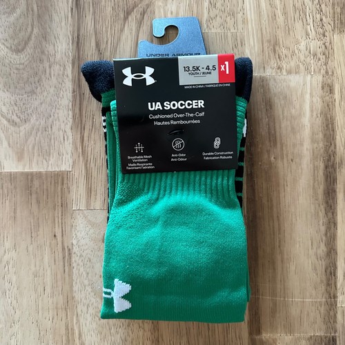 Under Armour UA Kids Soccer Socks OTC Cushioned Youth Size L Shoe 13.5 - 4.5Y - Picture 14 of 14
