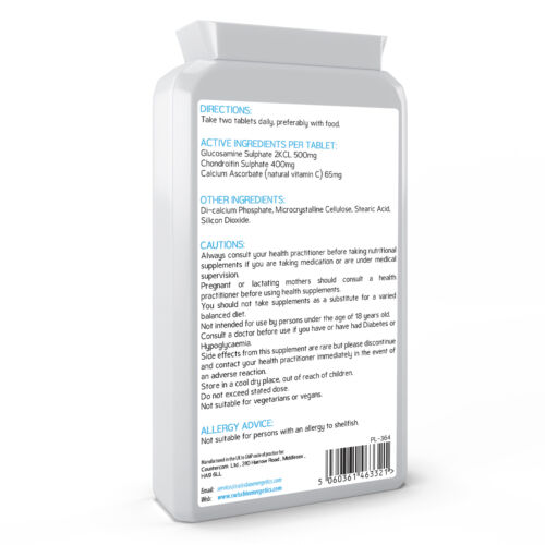 Joint Max Defence- 900mg,180 tablets Glucosamine Sulphate & Chondroitin Sulphate - Picture 2 of 6