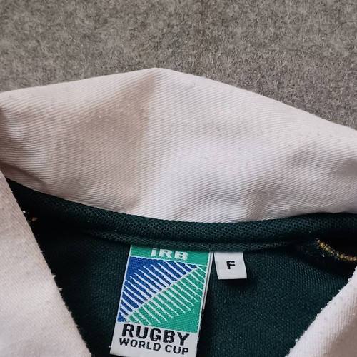 Vintage South Africa Rugby Shirt Jersey Mens Large Green World Cup Short Sleeve - Picture 13 of 20