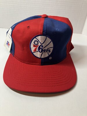 Vintage Philadelphia 76ers Sixers Starter Colorblock Pinwheel Hat Fresh  Prince